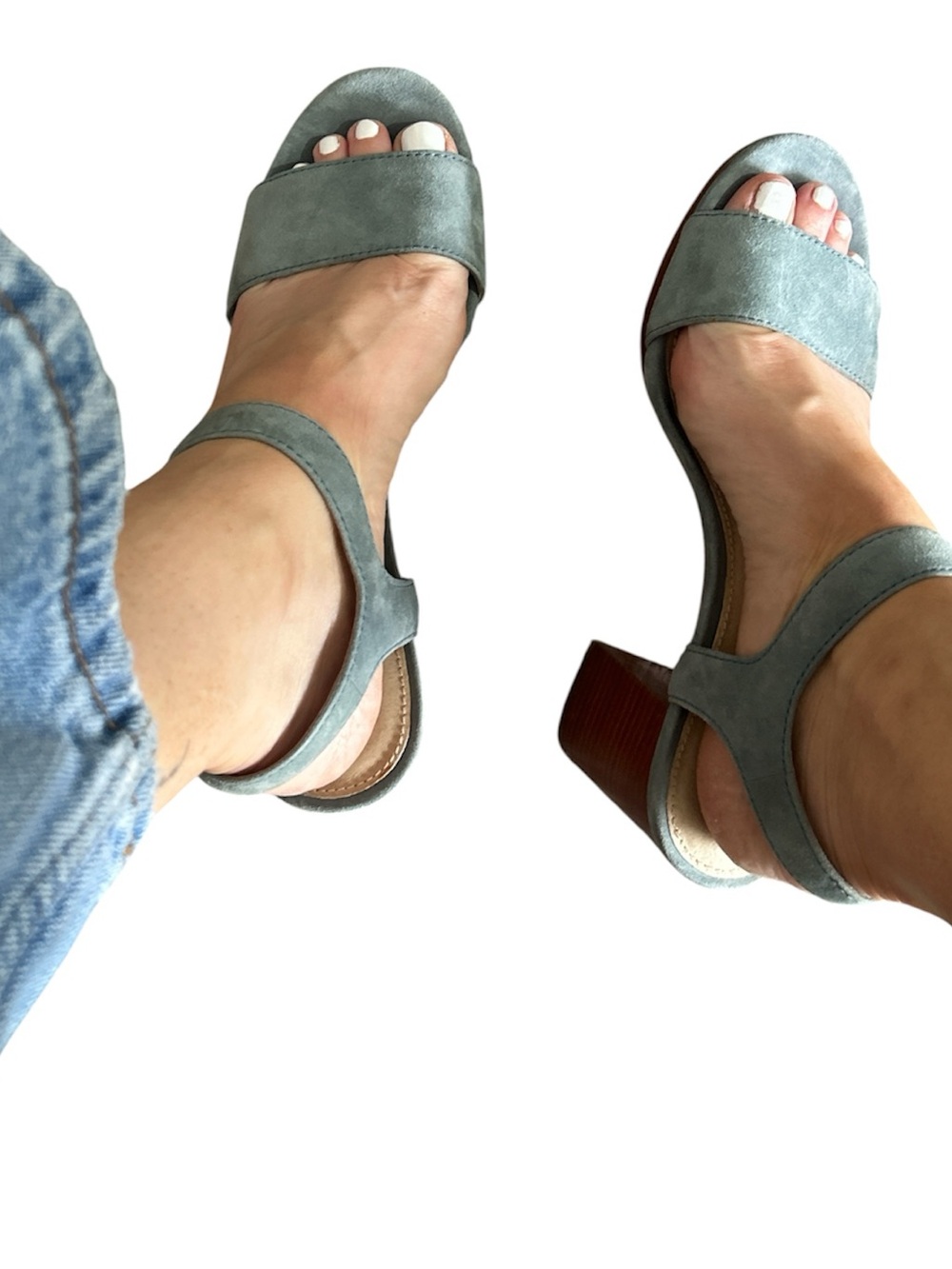 The Frye Company Women's Suede Block Heel Sandals - Picture 3 of 10